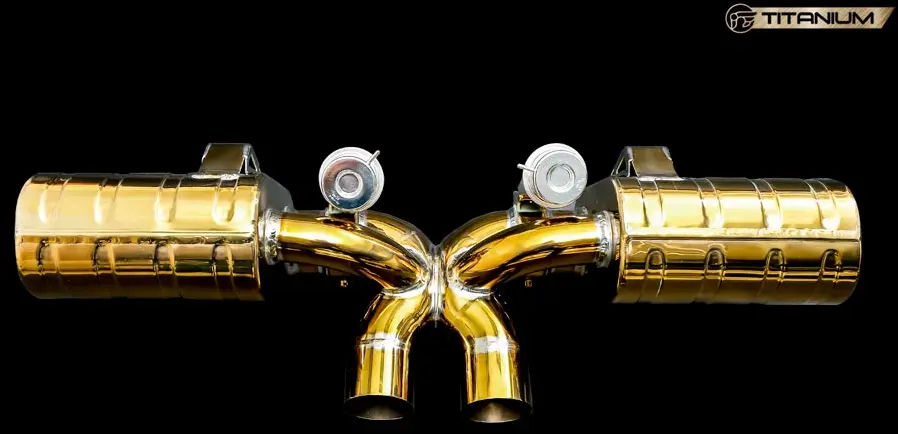 iPE titanium muffler for Porsche 991 / 991.2 GT3 (RS)