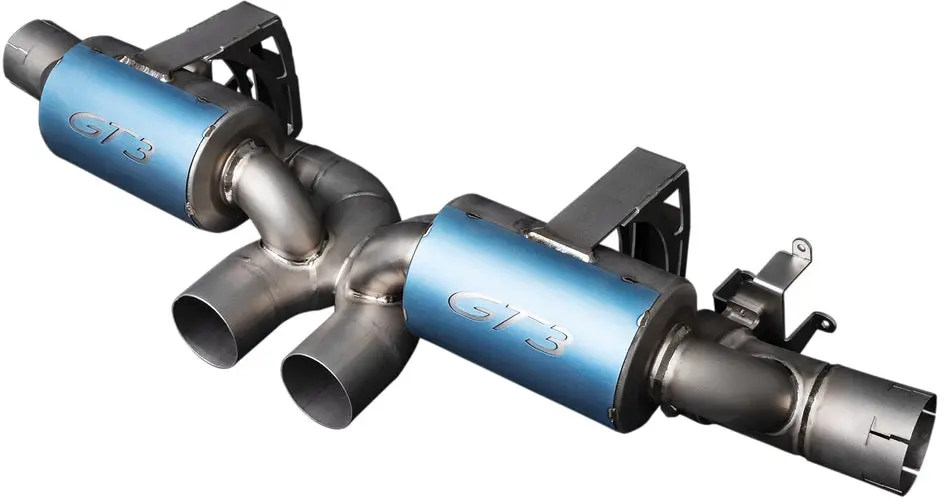 iPE titanium muffler for Porsche 992 GT3 RS